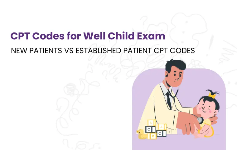 CPT codes for well child exams